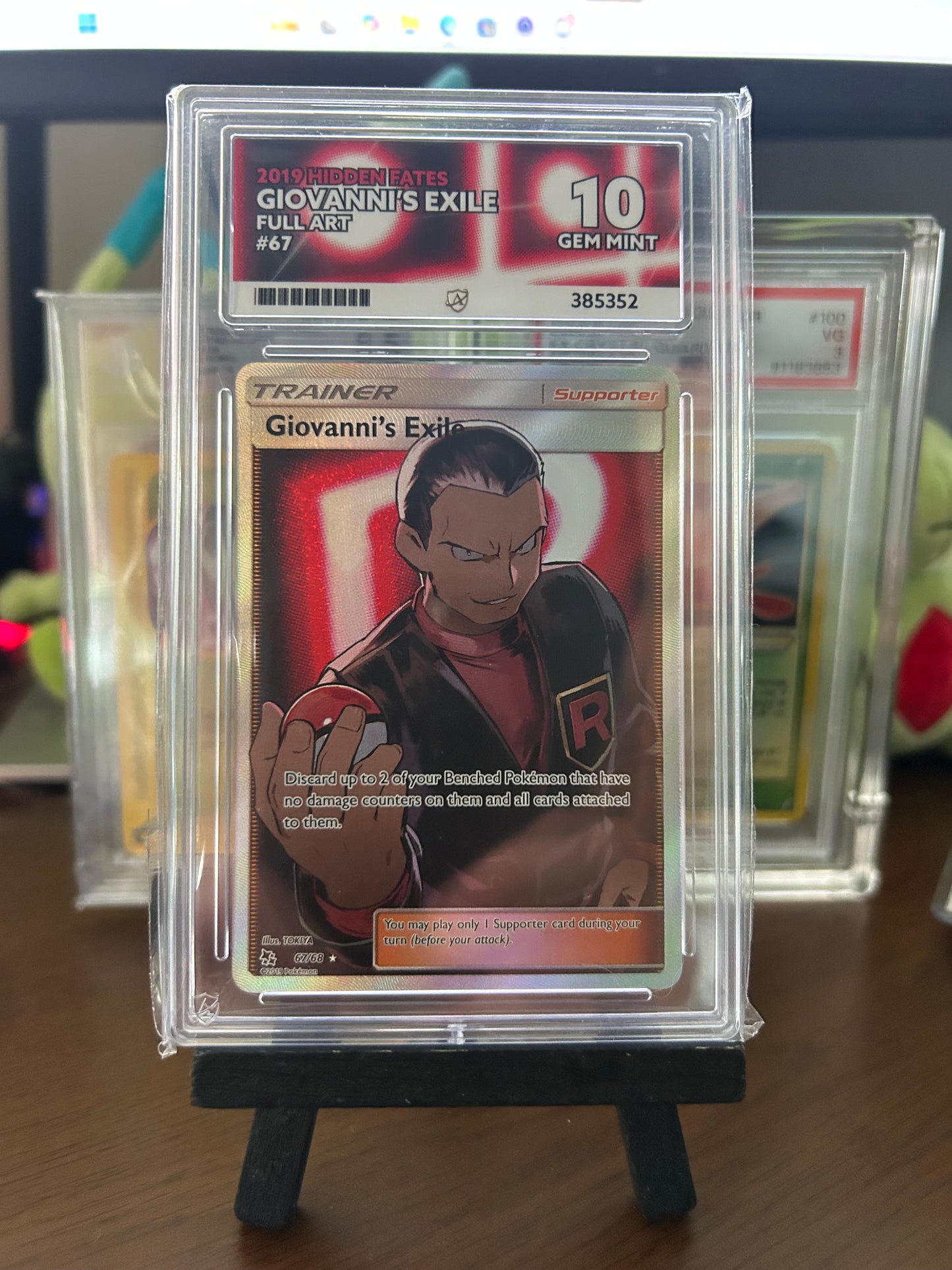 Giovanni's Exile - 67/68 - Hidden Fates - Gem Mint 10 Ace Grading Card