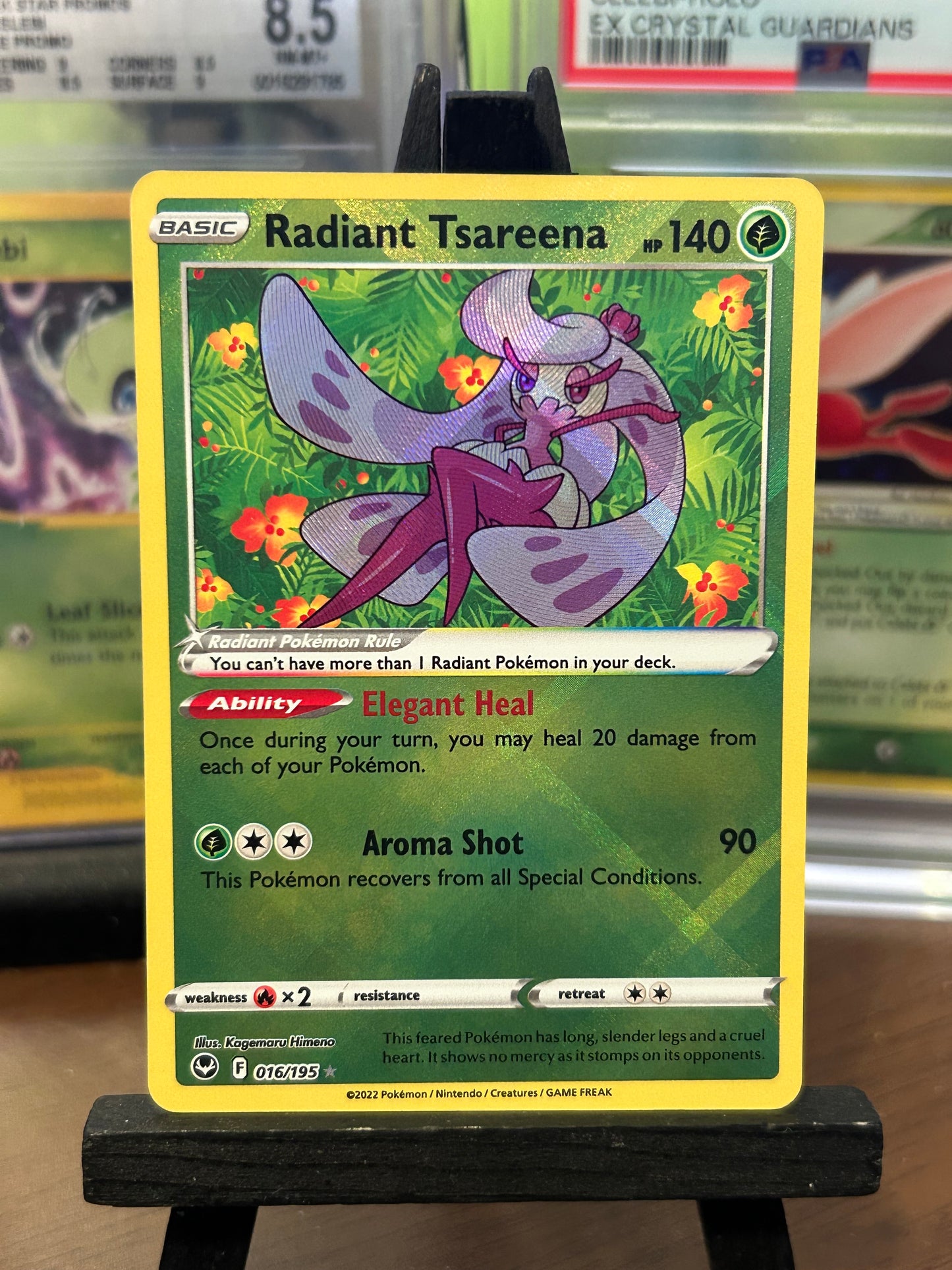 Radiant Tsarenna 016/195 Silver Tempest Pokémon Card - English