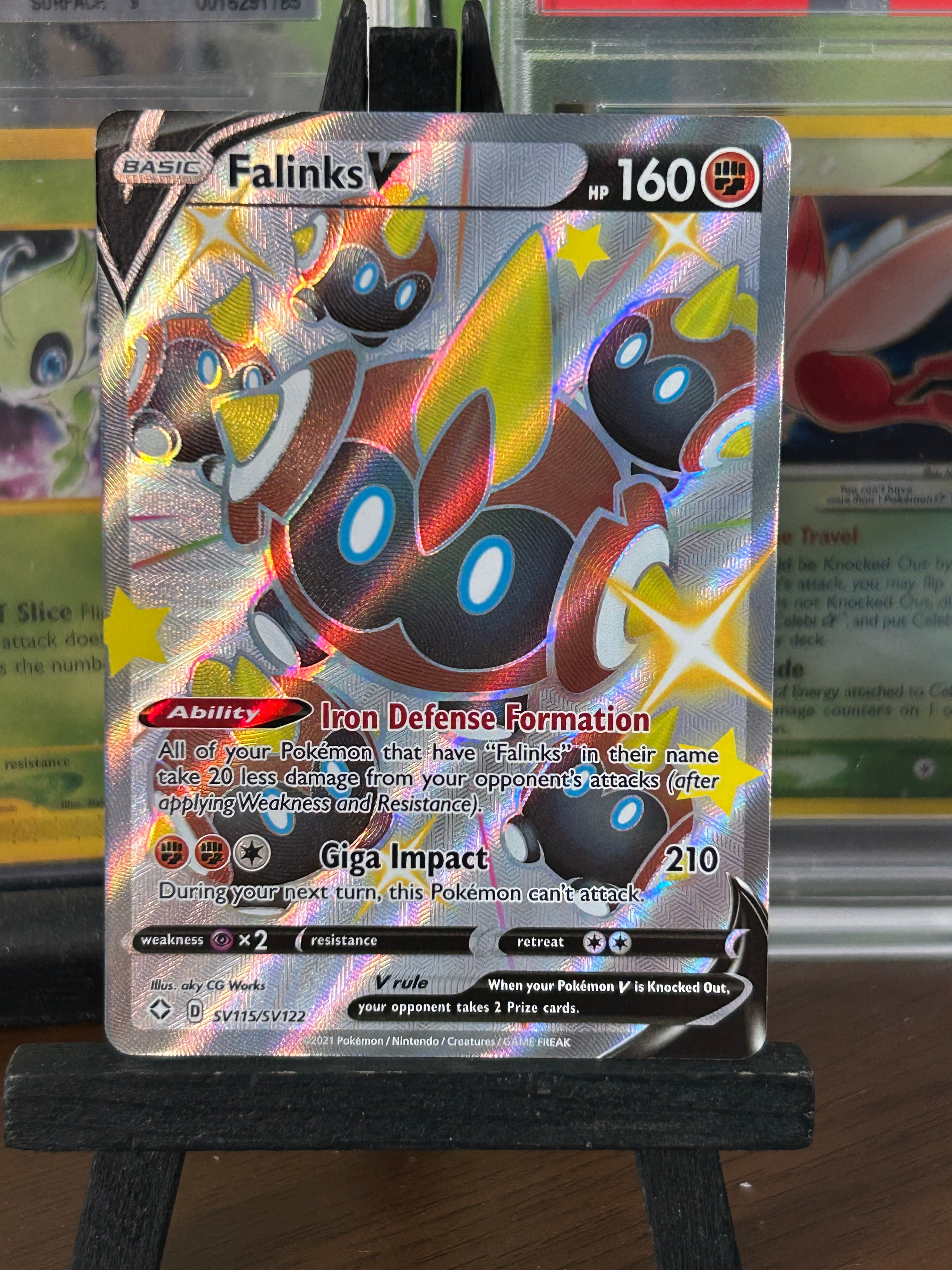 Falinks V FA Shiny SV115/SV122 Shining Fates Pokémon Card