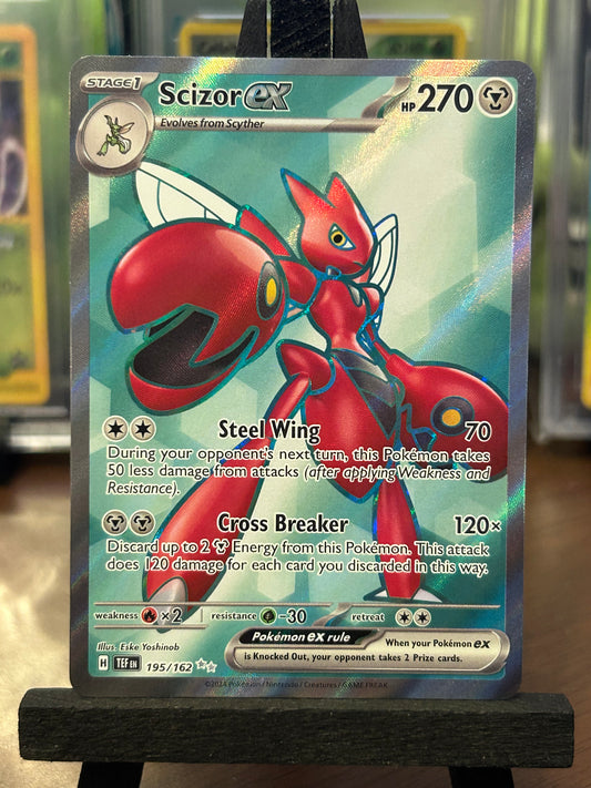 Scizor EX Full Art 195/162 Temporal Forces Pokémon Card - English