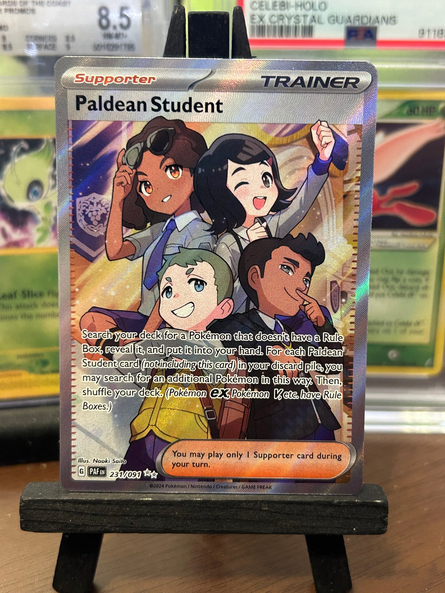 Paldean Student Full Art 231/091 Paldean Fates Pokémon Card - English