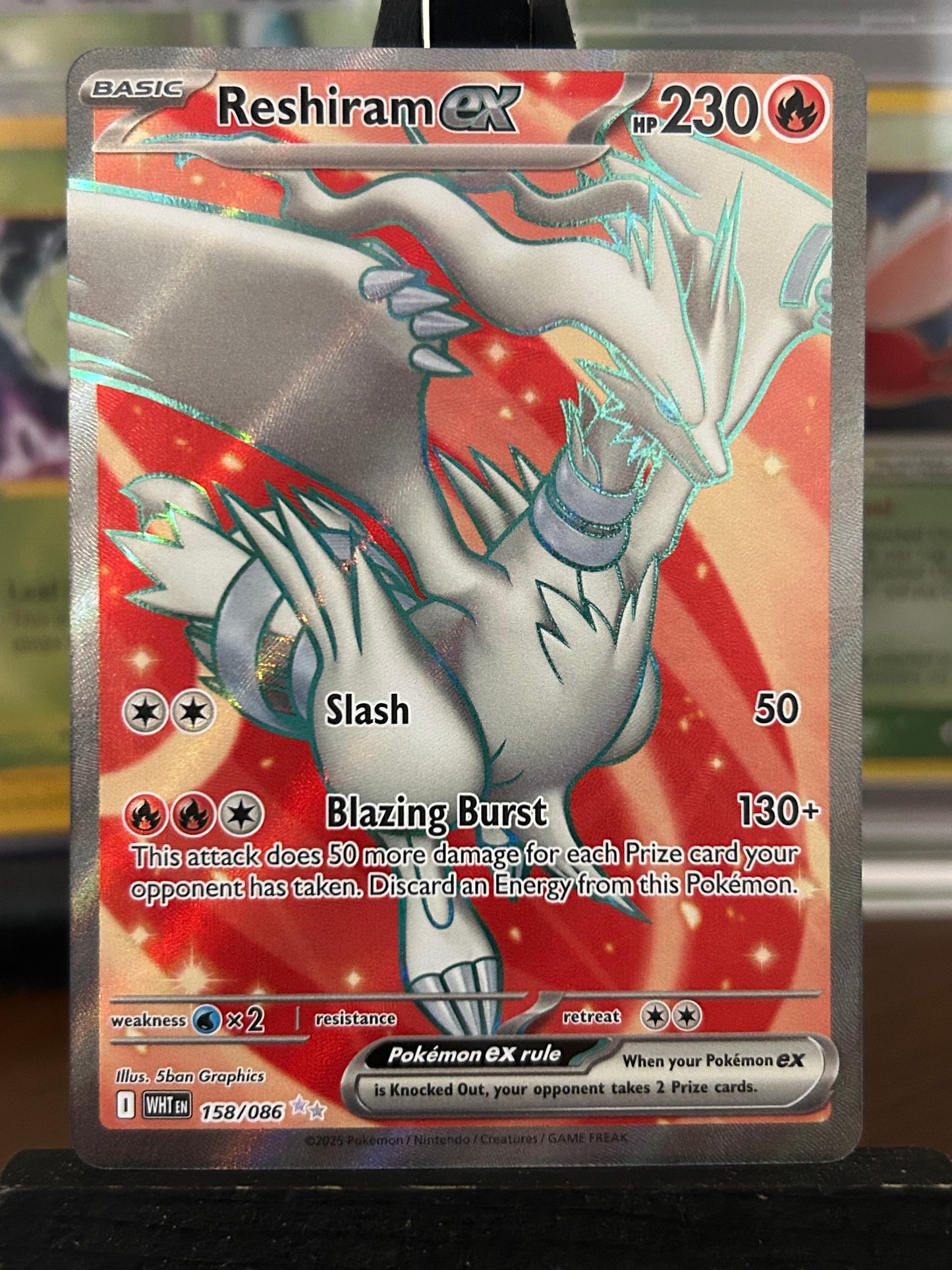 Reshiram EX 158/086 White Flare Pokémon Card - English