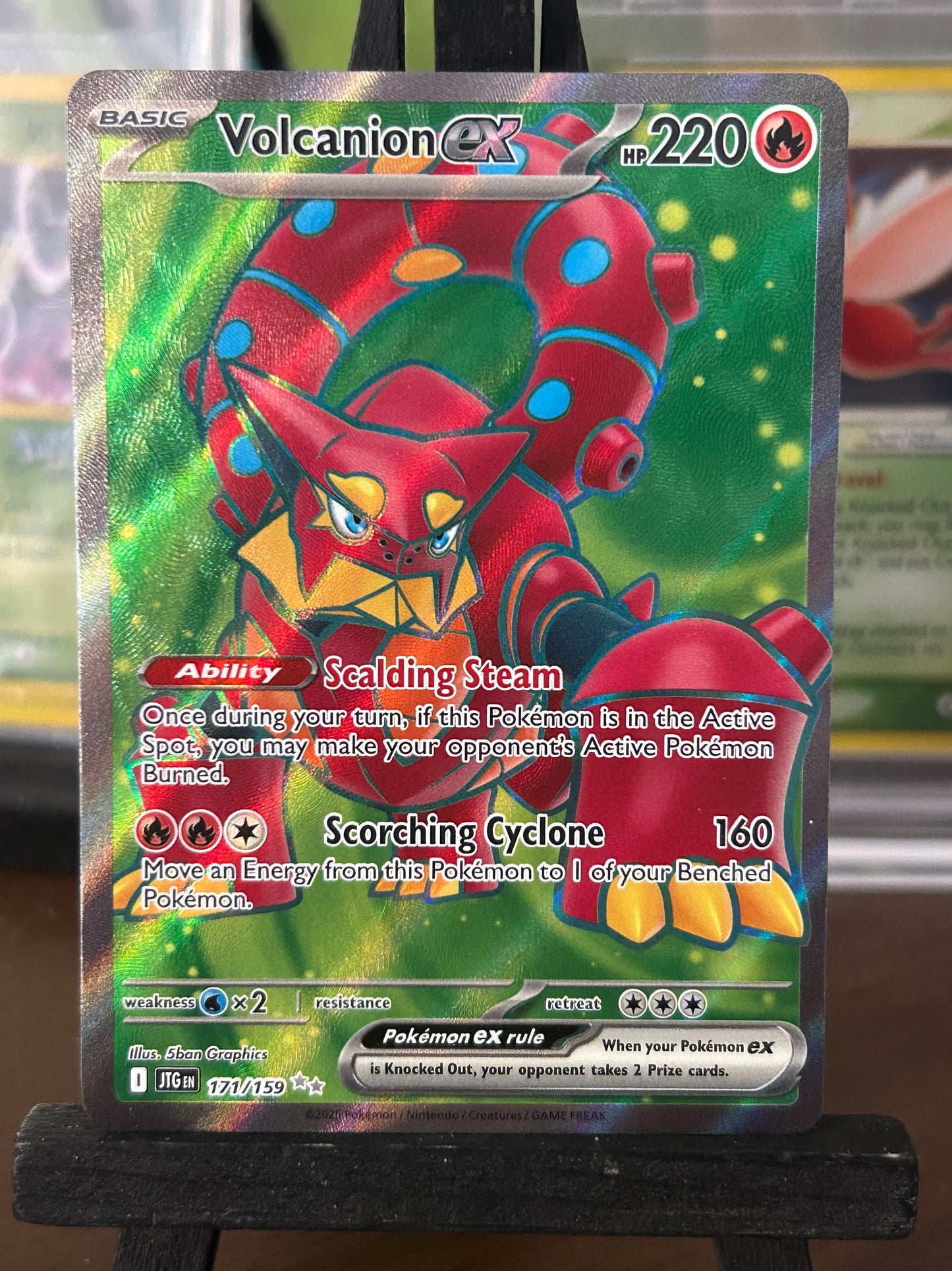 Volcanion EX Full Art 171/159 Journey Together Pokémon Card - English