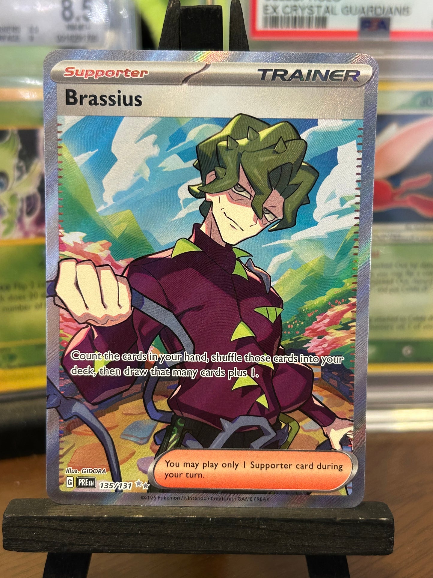 Brassius Full Art 135/131 Prismatic Evolutions Pokémon Card - English