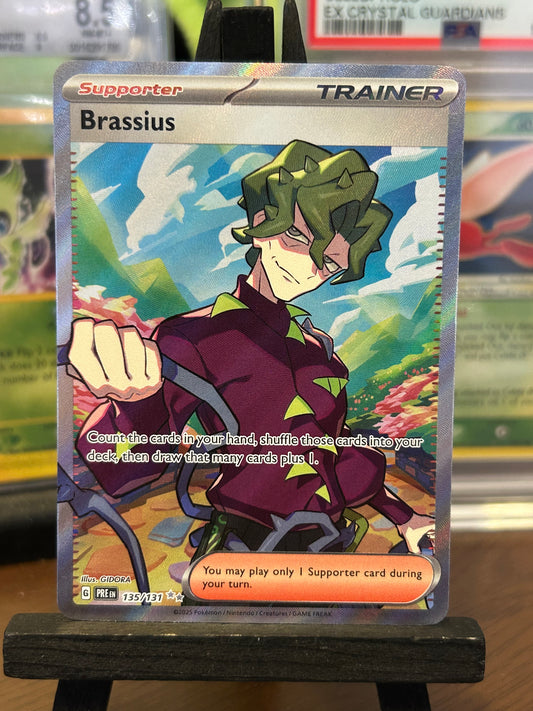 Brassius Full Art 135/131 Prismatic Evolutions Pokémon Card - English