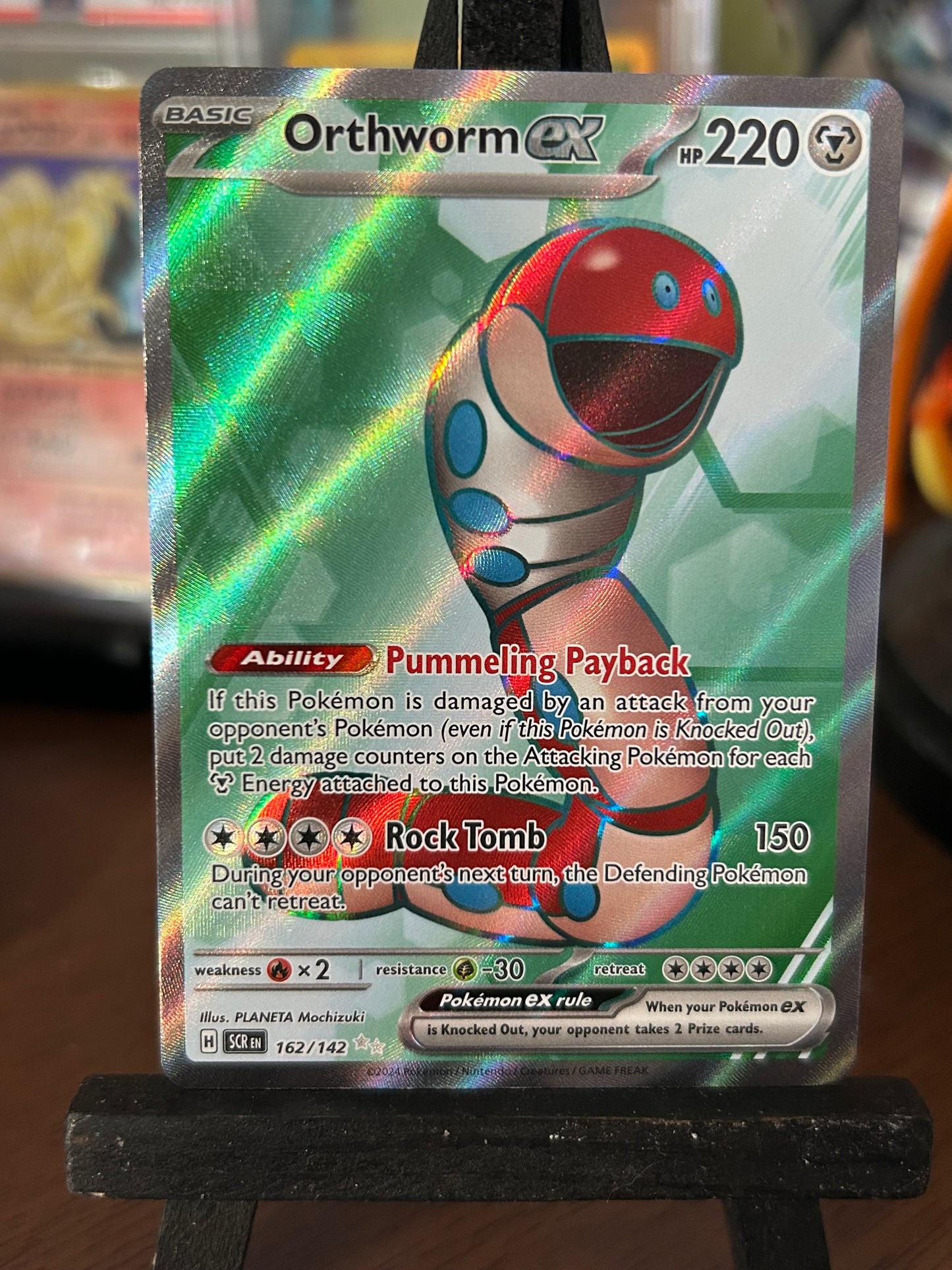 Orthworm Full Art 162/142 Stellar Crown Pokémon Card - English