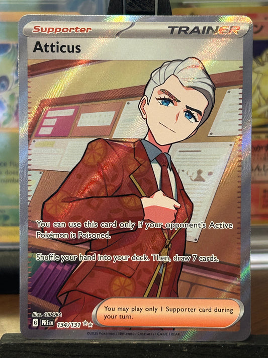 Atticus Full Art 134/131 Prismatic Evolutions Pokémon Card - English