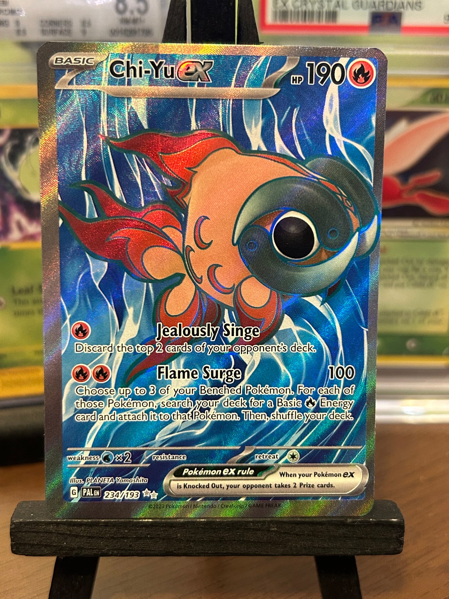 Chi-Yu ex Full Art 234193 Paldea Evolved Pokémon Card - English