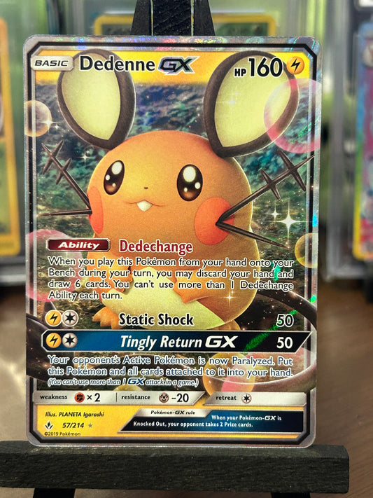 Dedenne GX 57/214 Unbroken Bonds Pokémon Card - English