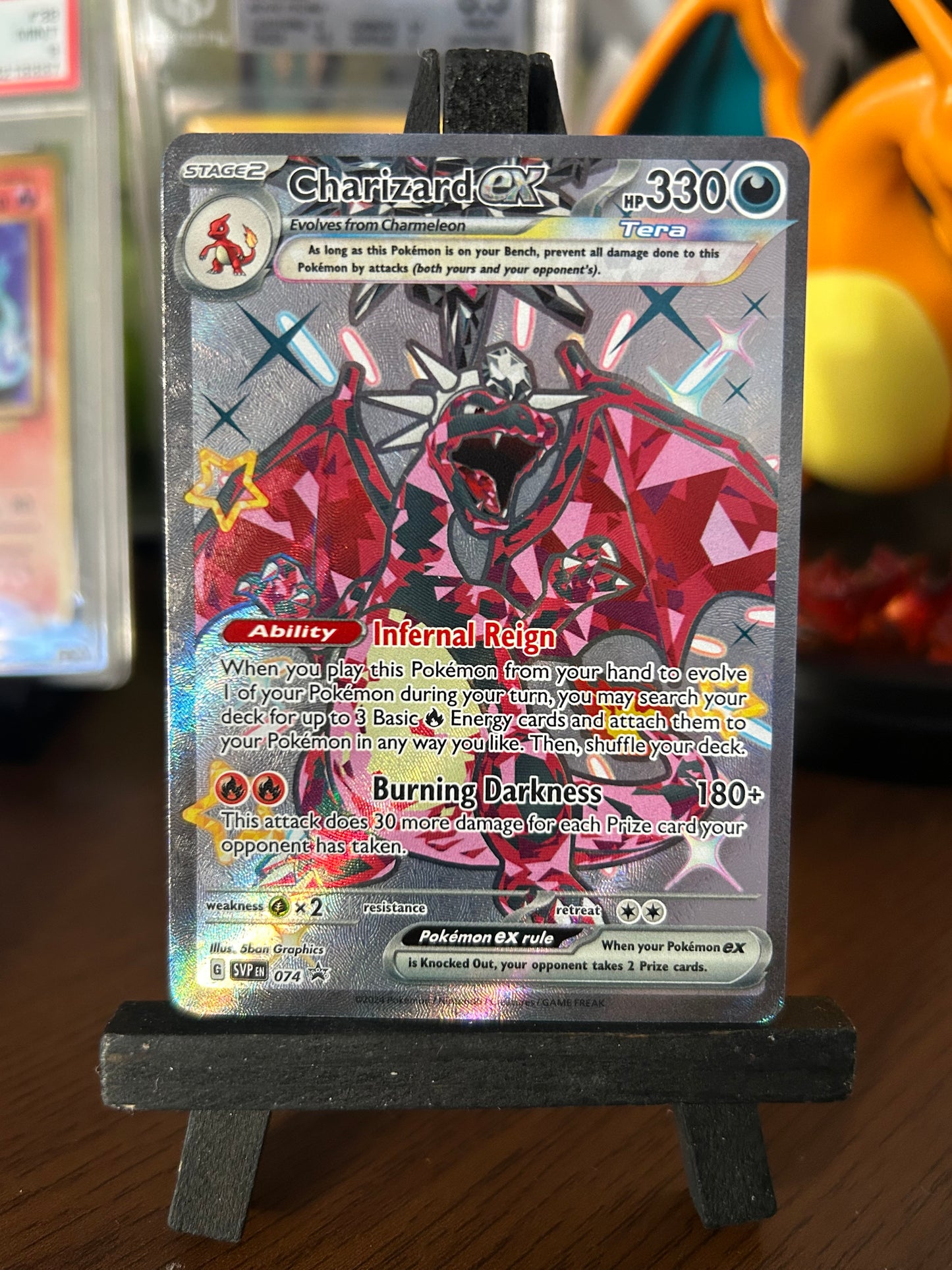 Charizard EX SVP 074 Black Star Promo Paldean Fates Pokémon Card - English