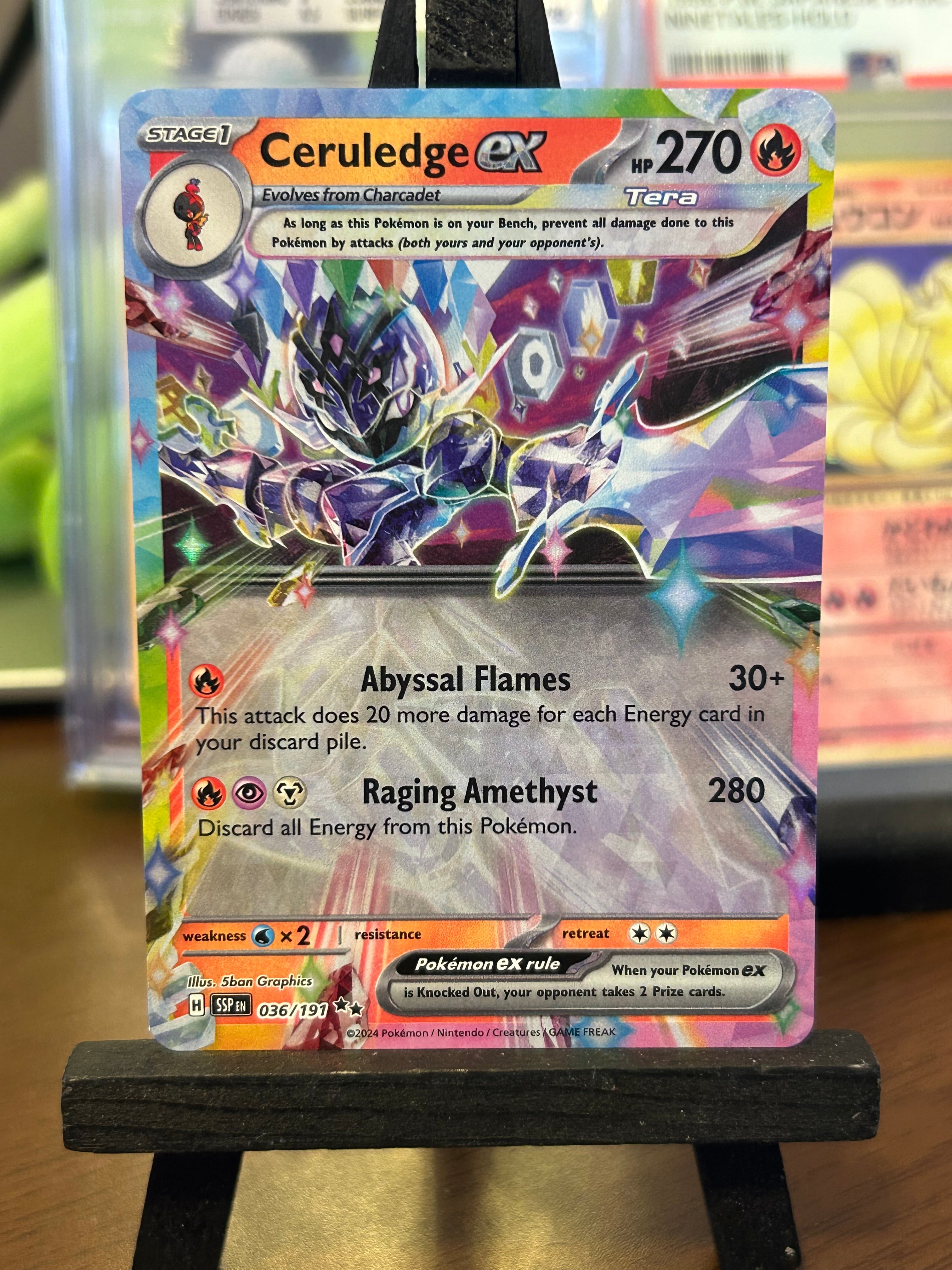 Ceruledge EX 036/191 Surging Sparks Pokmon Card - English Bago's Breaks Ceruledge EX 036/191 Surging Sparks Pokmon Card - English Bago's Breaks