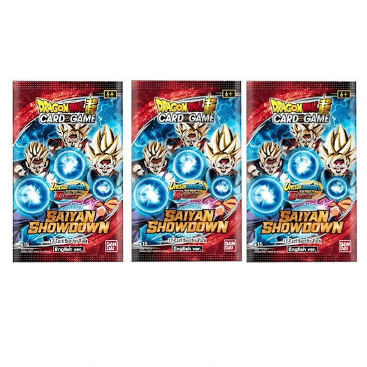 Dragon Ball Super CG: Unison Warrior Series - Saiyan Showdown (B15) Booster Pack Bundle