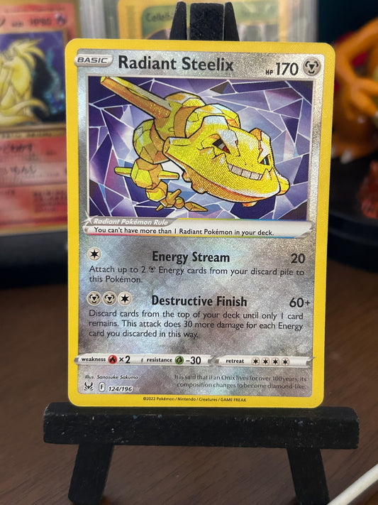 Radiant Steelix 124/196 Lost Origin Pokémon Card - English
