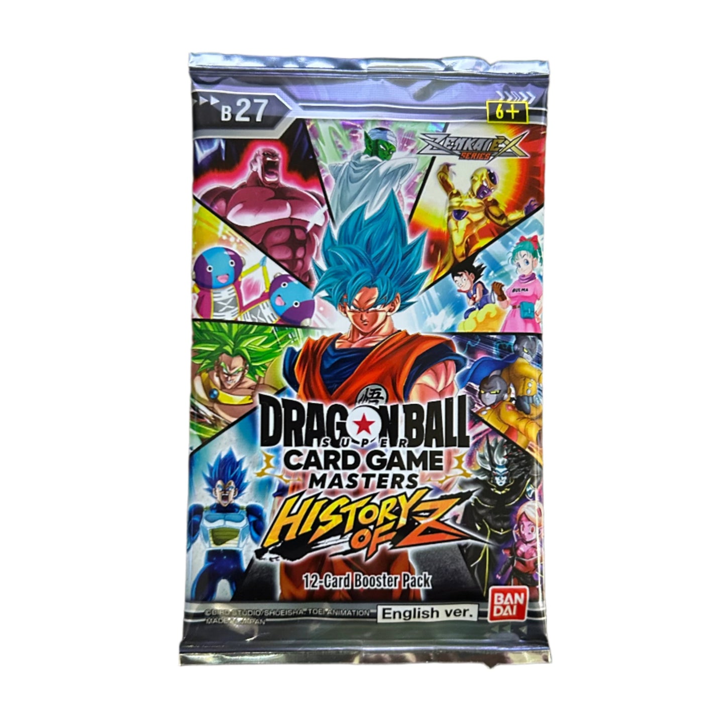 Dragon Ball Super CG Masters: Zenkai Series EX Set 10 History of Z (B27) Booster Pack