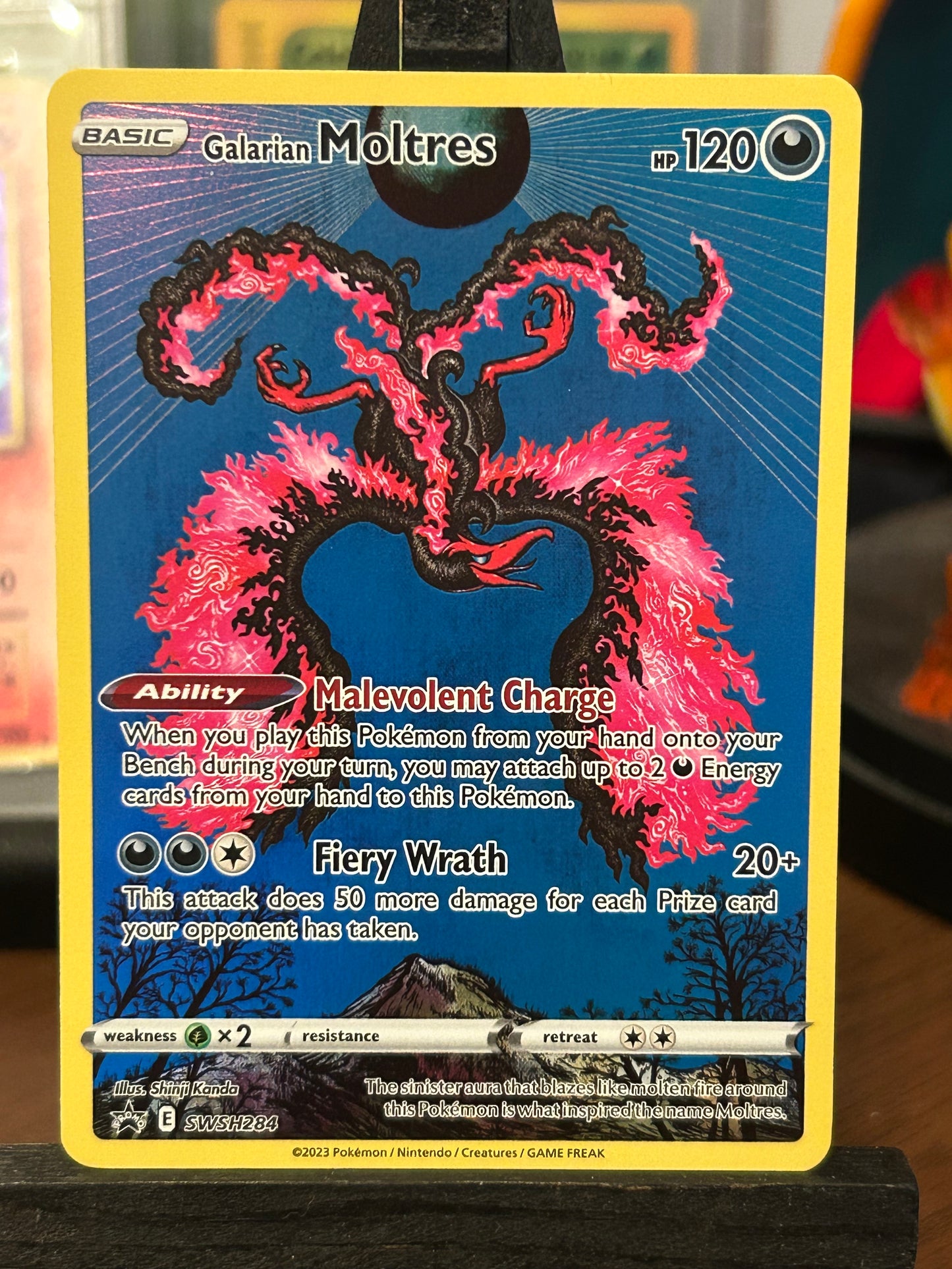 Galarian Moltres SWSH 284 - Black Star Promo Pokémon Card - English