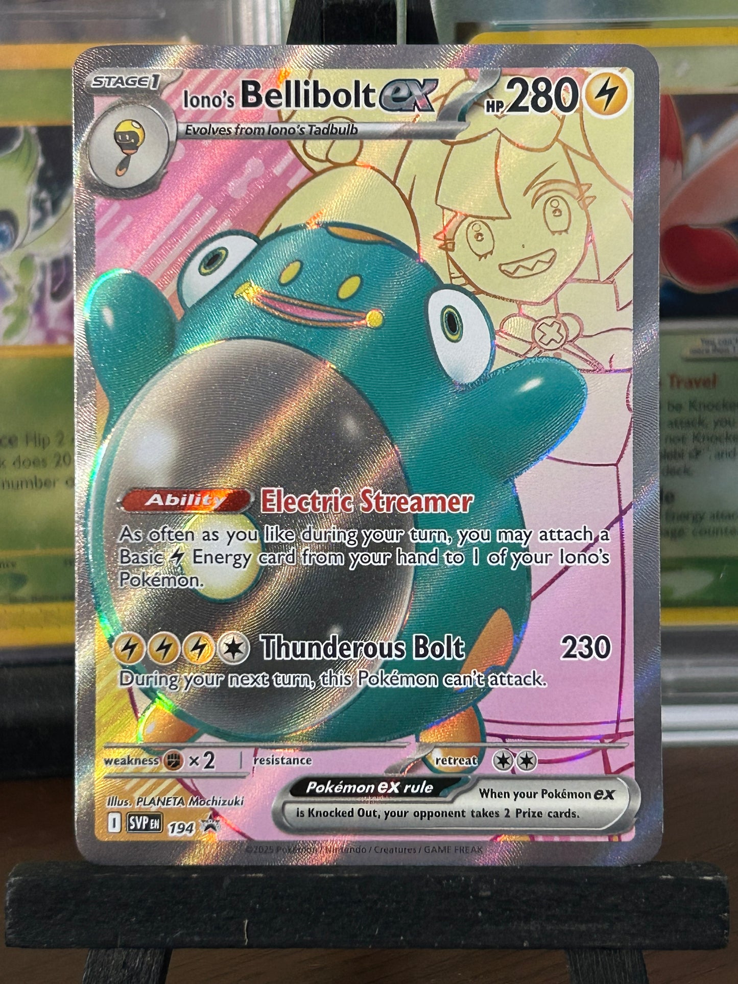Iono's Bellibolt Black Star Promo SVP 194 Pokémon Card - English