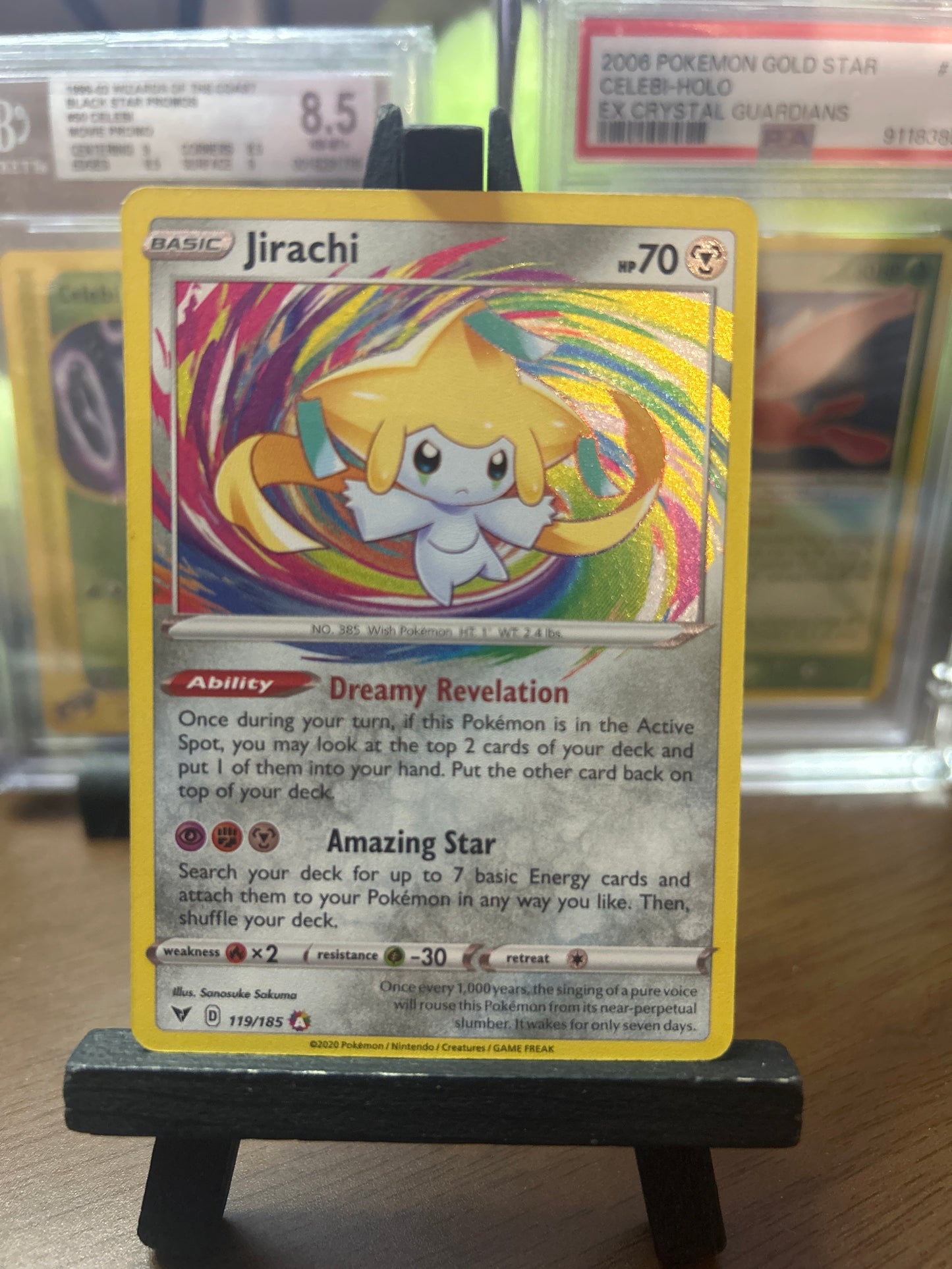 Jirachi Amazing Rare 119/185 Vivid Voltage Pokémon Card - English
