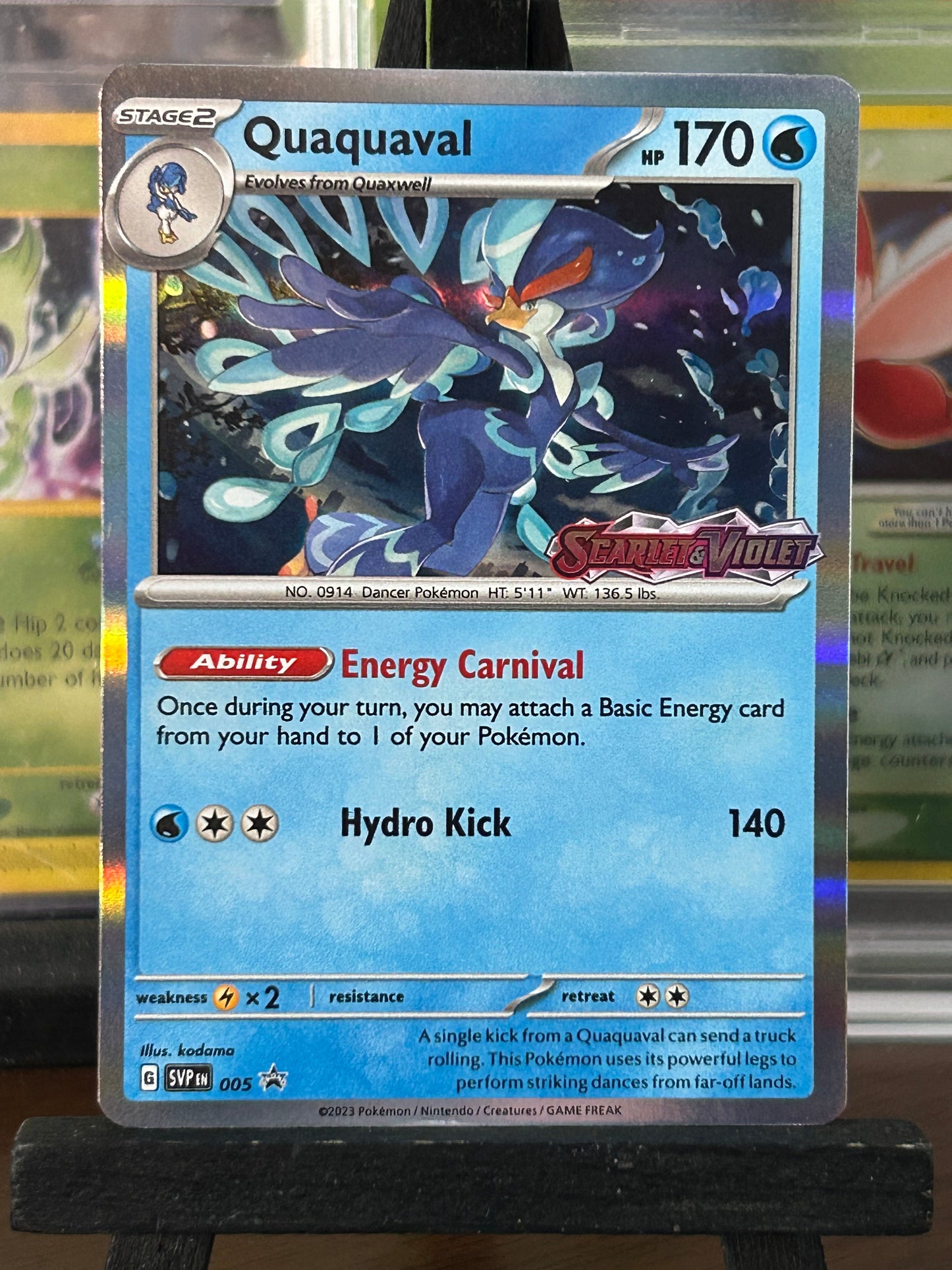 Quaquaval Black Star Promo SVP 005 Scarlet & Violet Base Pokémon Card - English