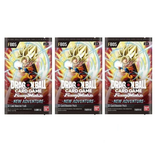 Dragon Ball Super CG: Fusion World Set 05 New Adventure (FB05) Booster Pack Bundle