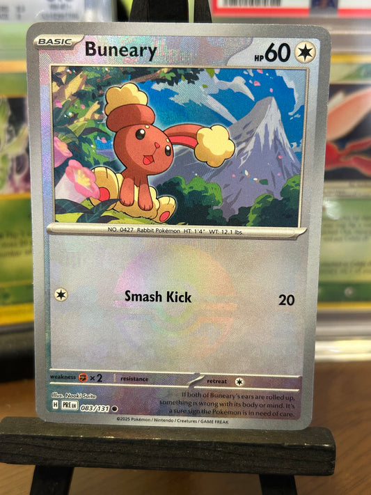 Buneary Poke Ball Rev Holo 083/131 Prismatic Evolutions Pokémon Card - English