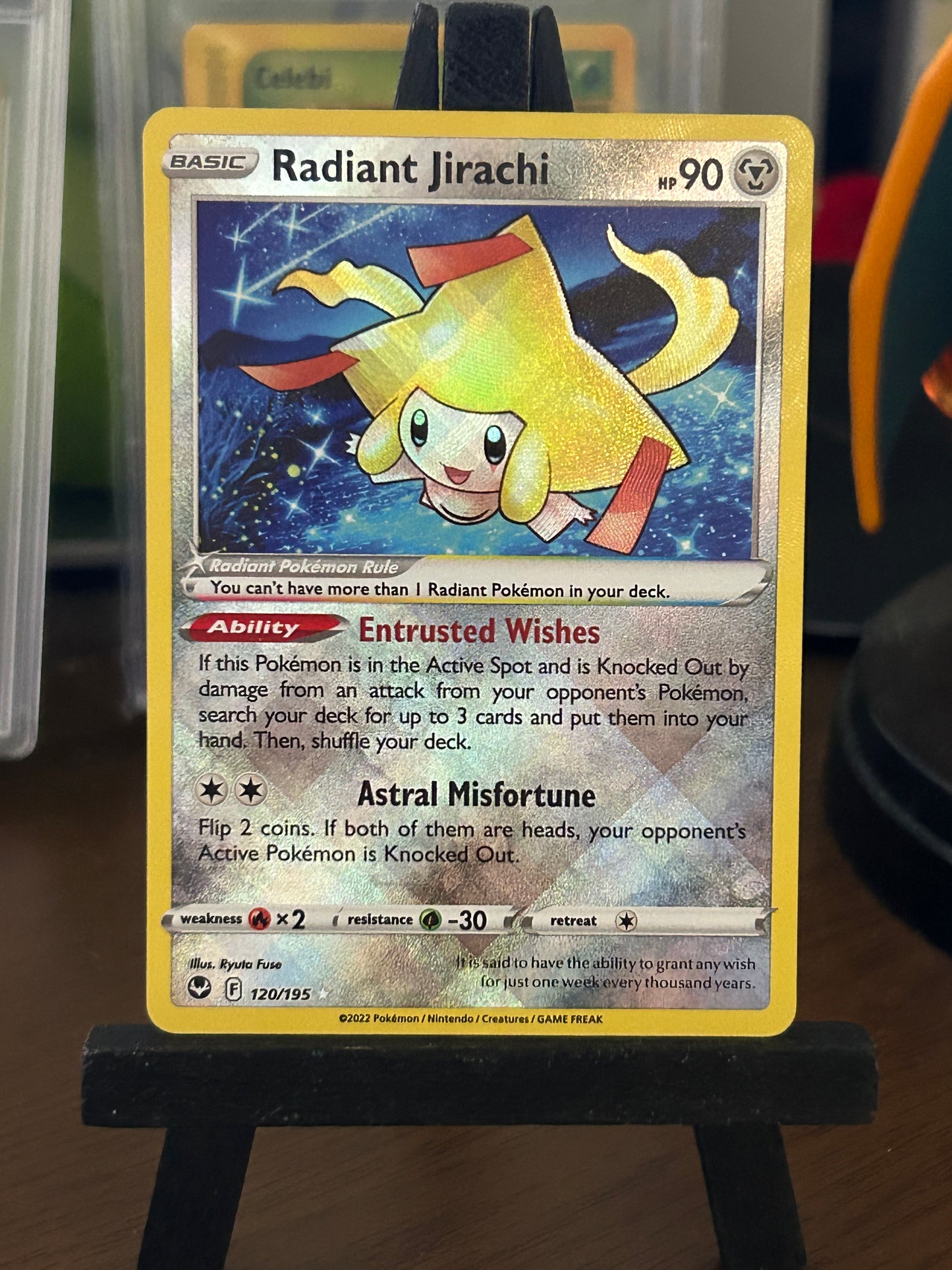 Radiant Jirachi 120/195 Silver Tempest Pokémon Card - English