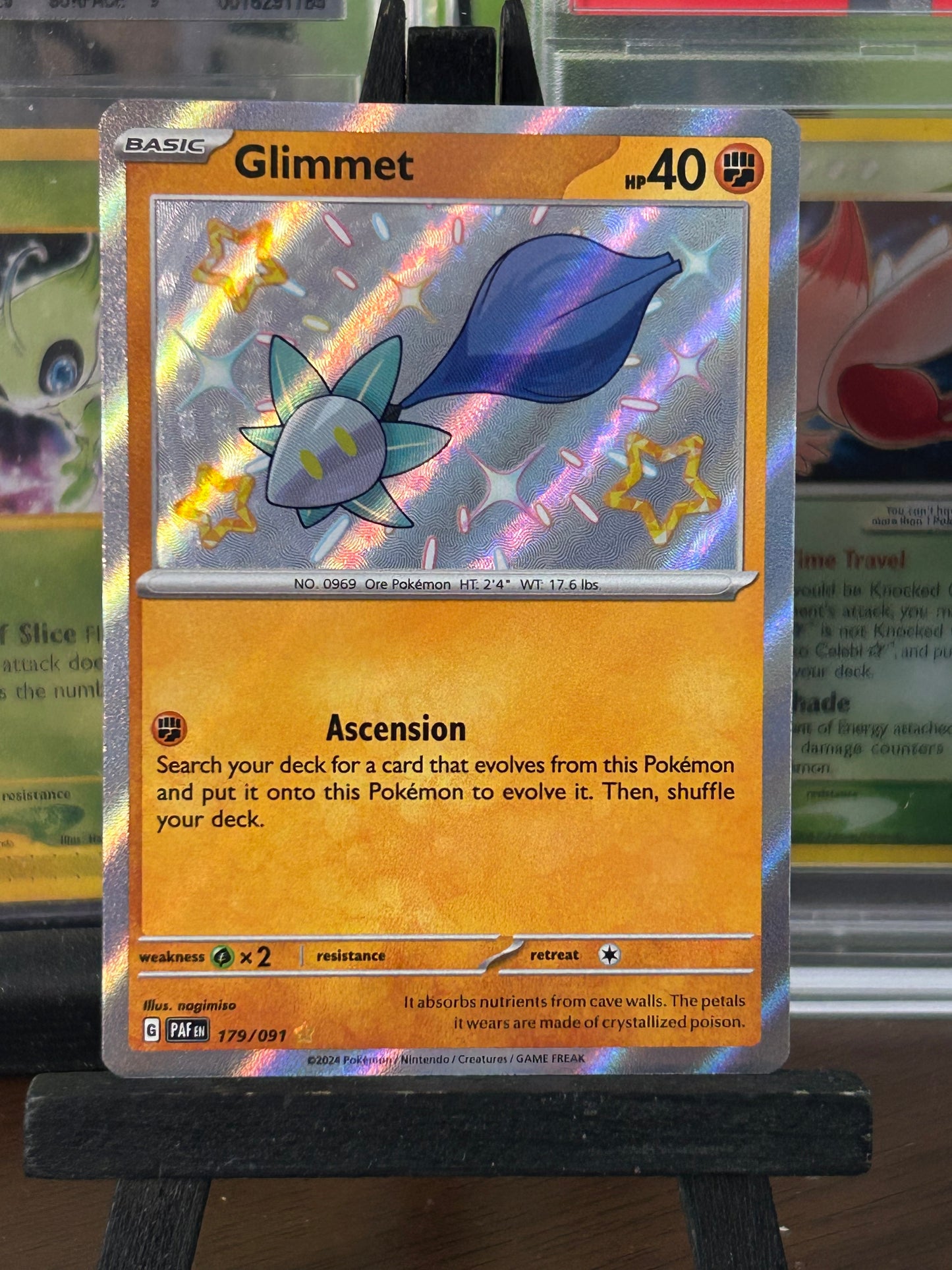 Glimmet Baby Shiny 179/091 Paldean Fates Pokémon Card - English