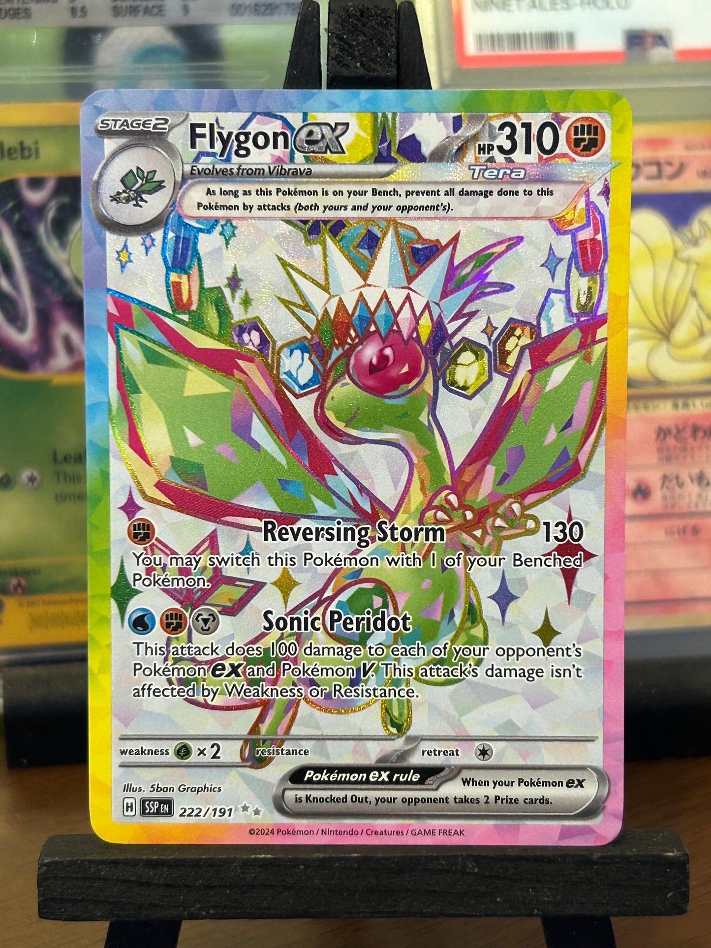 Flygon EX Full Art 222/191 Surging Sparks Pokémon Card - English