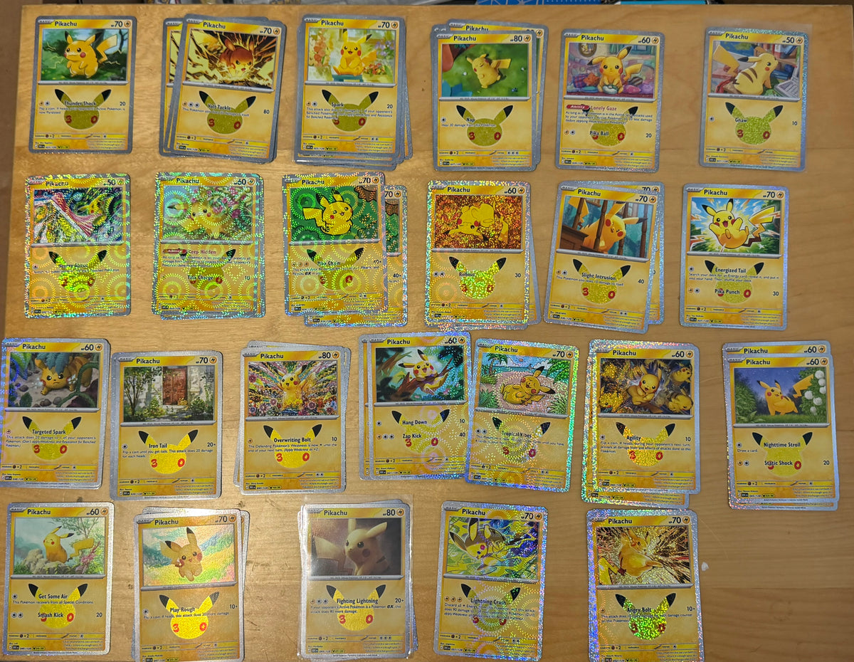 Pikachu 30th Celebration Single Cards - English