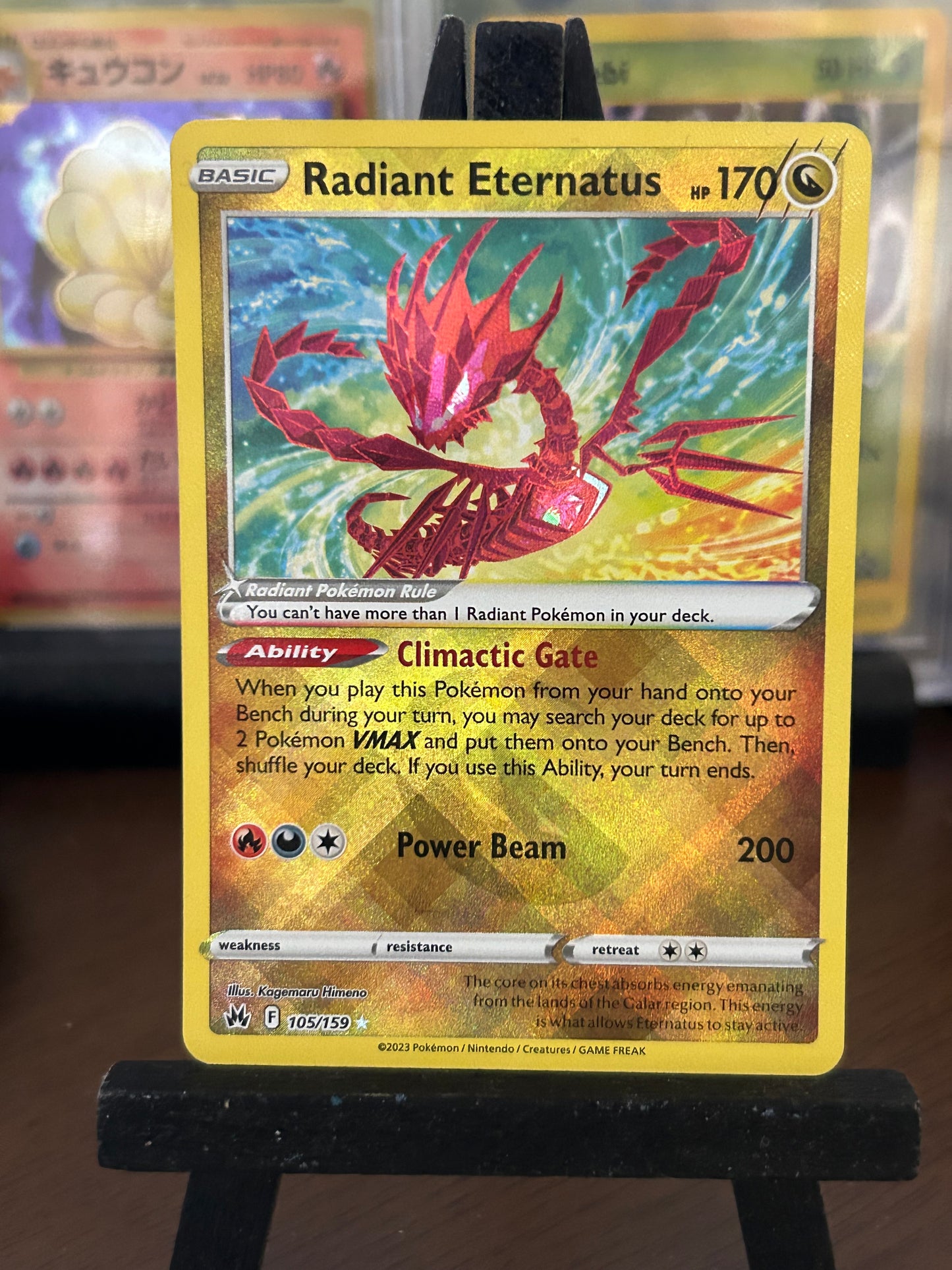 Radiant Eternatus 105/159 Crown Zenith Pokémon Card - English
