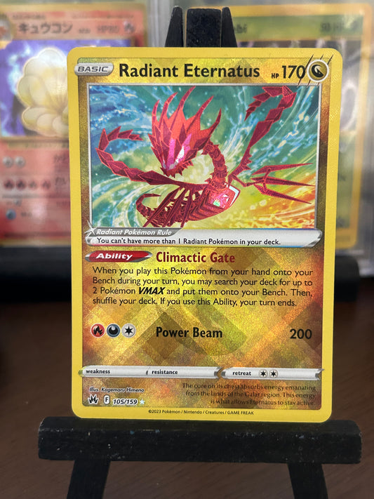 Radiant Eternatus 105/159 Crown Zenith Pokémon Card - English