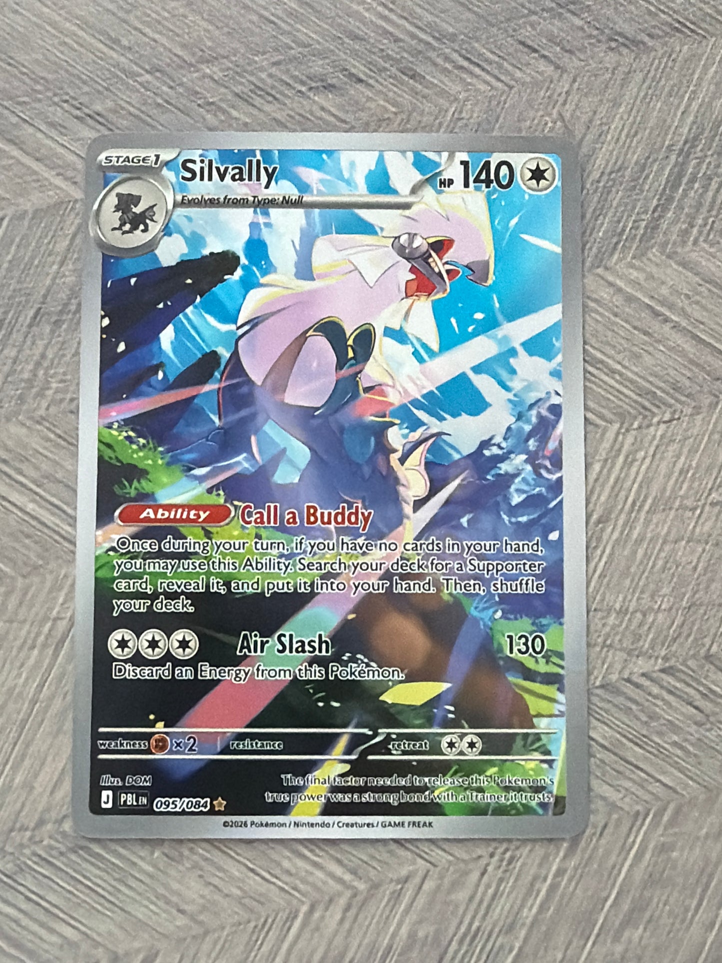 Silvally 095/084 IR Pitch Black Pokémon Card - English