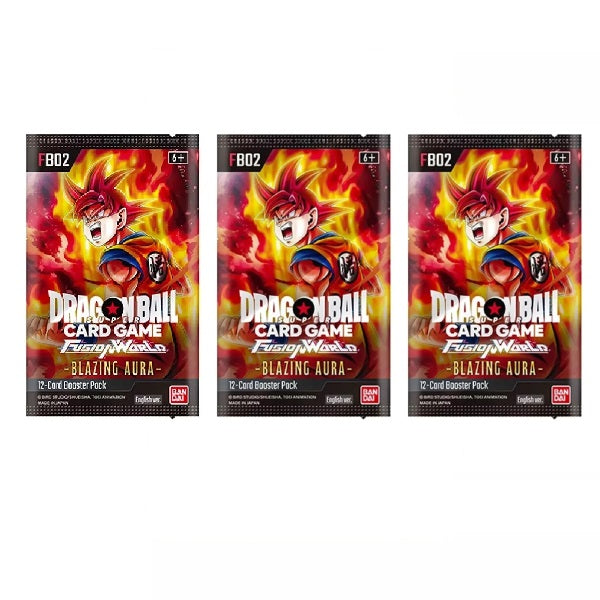 dragon ball fb02 booster box Dragon Ball Super CG: Fusion World Set 02 Blazing Aura (FB02) Booster – Bago's Breaks