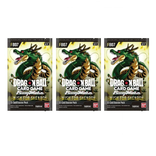 Dragon Ball Super CG: Fusion World 07 Wish For Shenron (FB07) Booster Pack Bundle