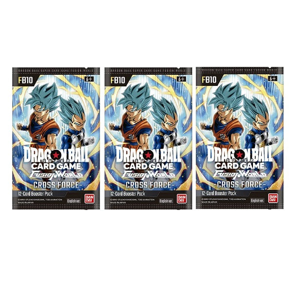 Dragon Ball Super CG: Fusion World Set 10 Cross Force (FB10) Booster Pack Bundle - PRE ORDER