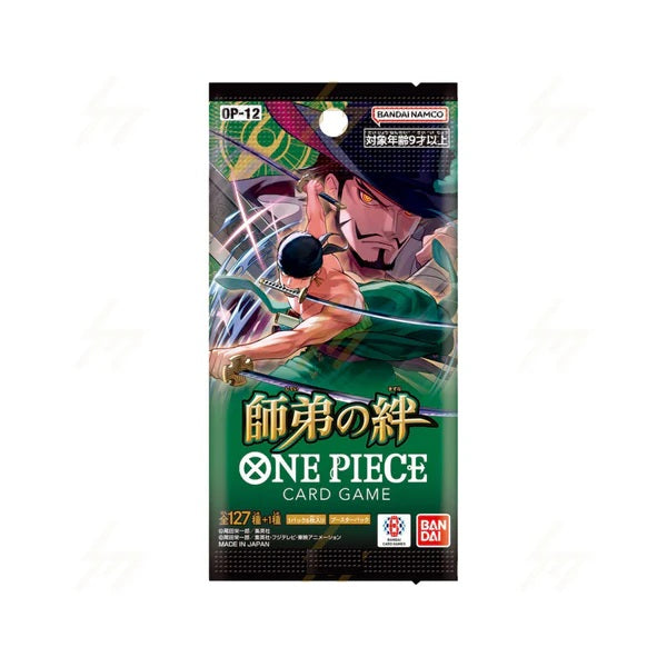 Japanese One Piece OP-12 Bonds and Master Disciple Booster Pack