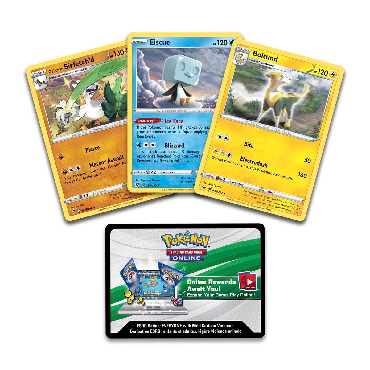 Pokémon TCG: Knock Out Collection (Boltund, Eiscue & Galarian Sirfetch'd) - Opened Live on Twitch Only