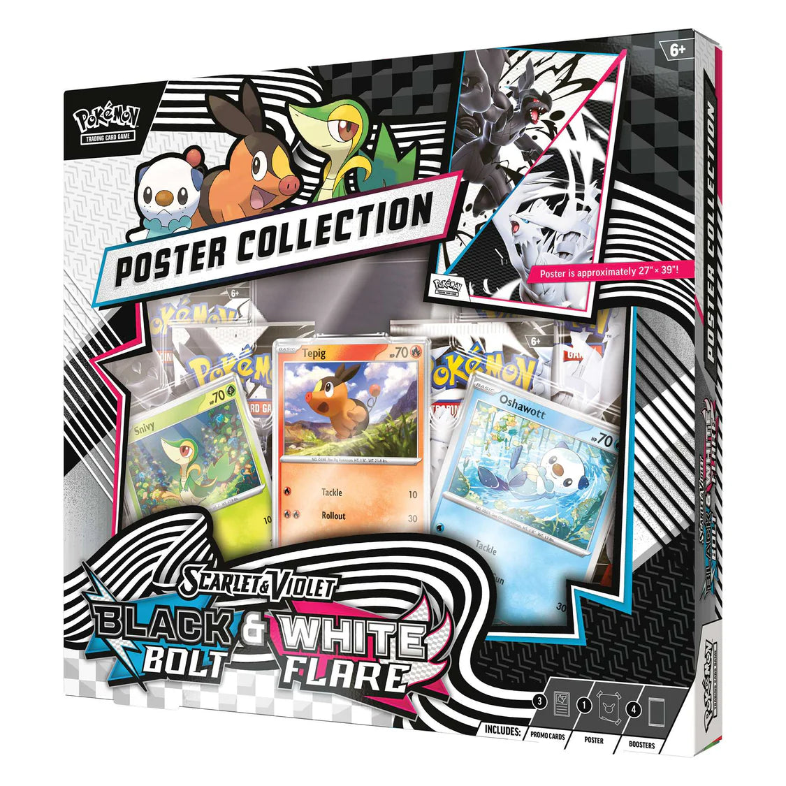 Black Bolt & White Flare Unova Poster Collection - Opened Live on Twitch Only