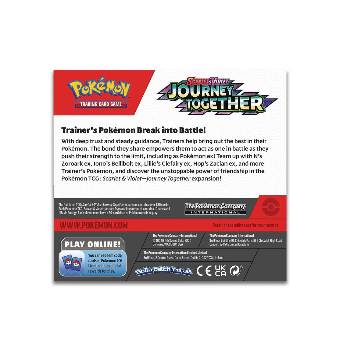 Pokémon TCG - Scarlet & Violet 9: Journey Together Booster Box