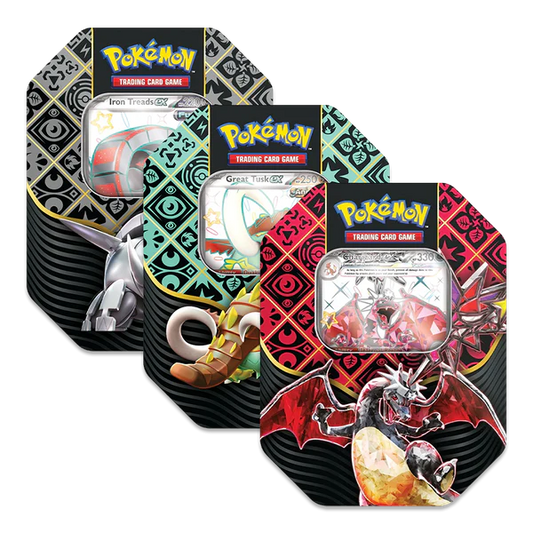 Paldean Fates 4-Pack Booster Tin - Opened Live on Twitch Only