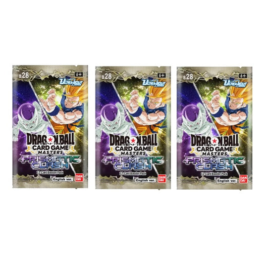 Dragon Ball Super CG Masters: New Series Set 1 Prismatic Clash (B28) Booster Pack Bundle
