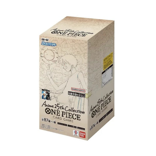 Japanese One Piece EB-02 Extra Booster Anime 25th Collection Booster Box