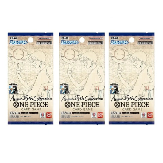 Japanese One Piece EB-02 Extra Booster Anime 25th Collection Booster Pack Bundle