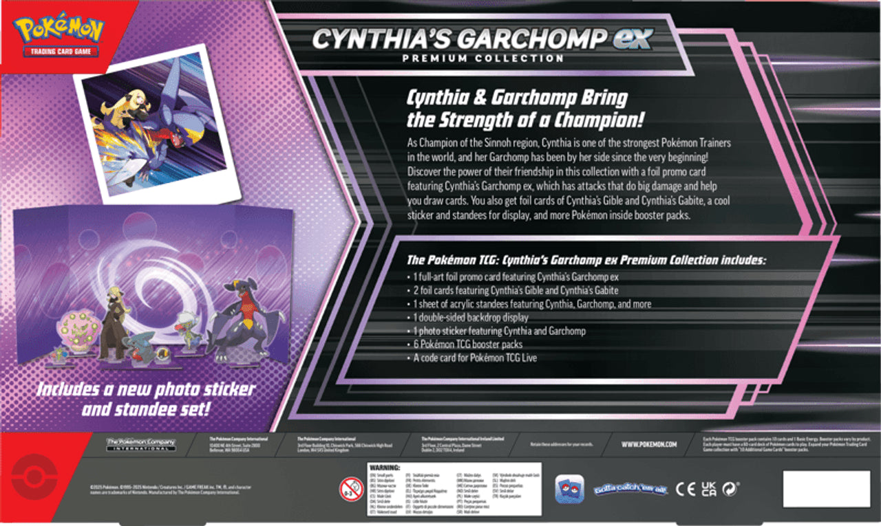 Pokémon TCG: Cynthia's Garchomp ex Premium Collection Box