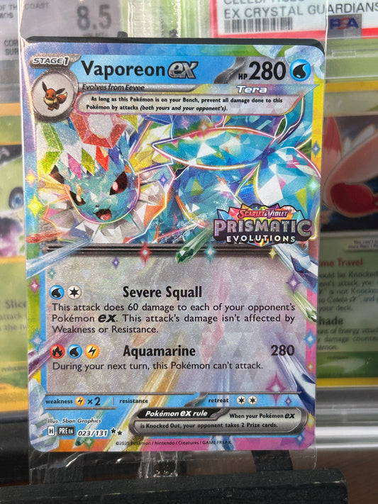 Vaporeon EX 023/131 Promo Prismatic Evolutions Pokémon Card - English