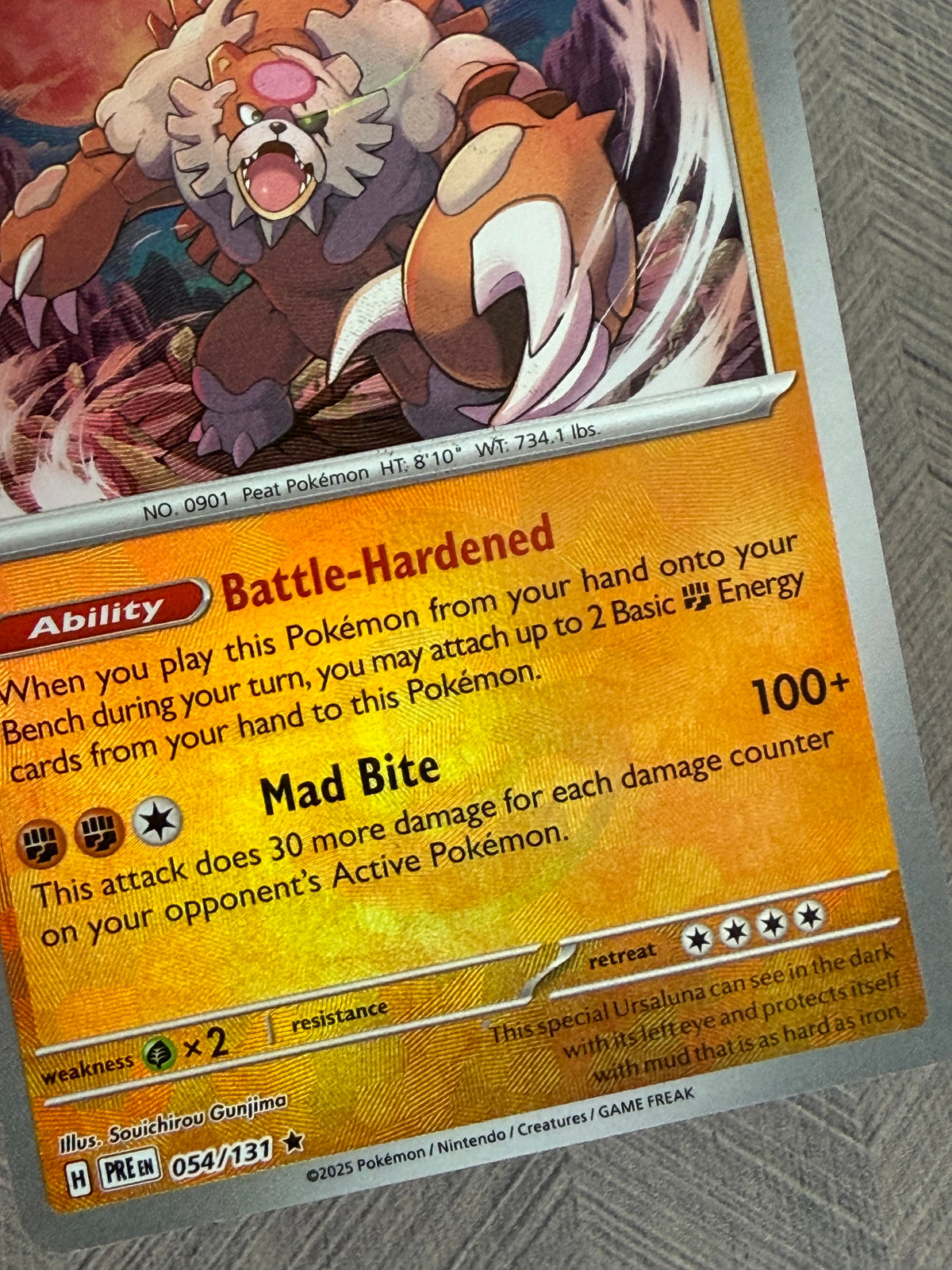Ursaluna 054/131 Poke Ball Rev Holo Prismatic Evolutions Pokémon Card - English