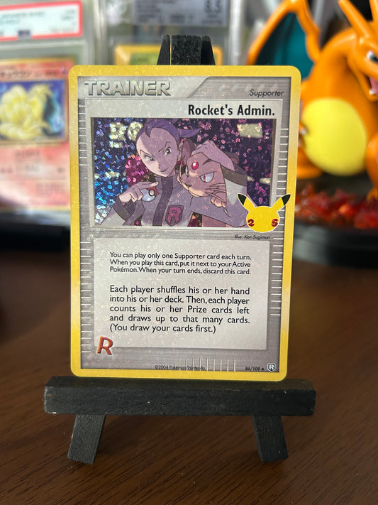 Rocket's Admin 86/109 Celebrations Pokémon Card - English