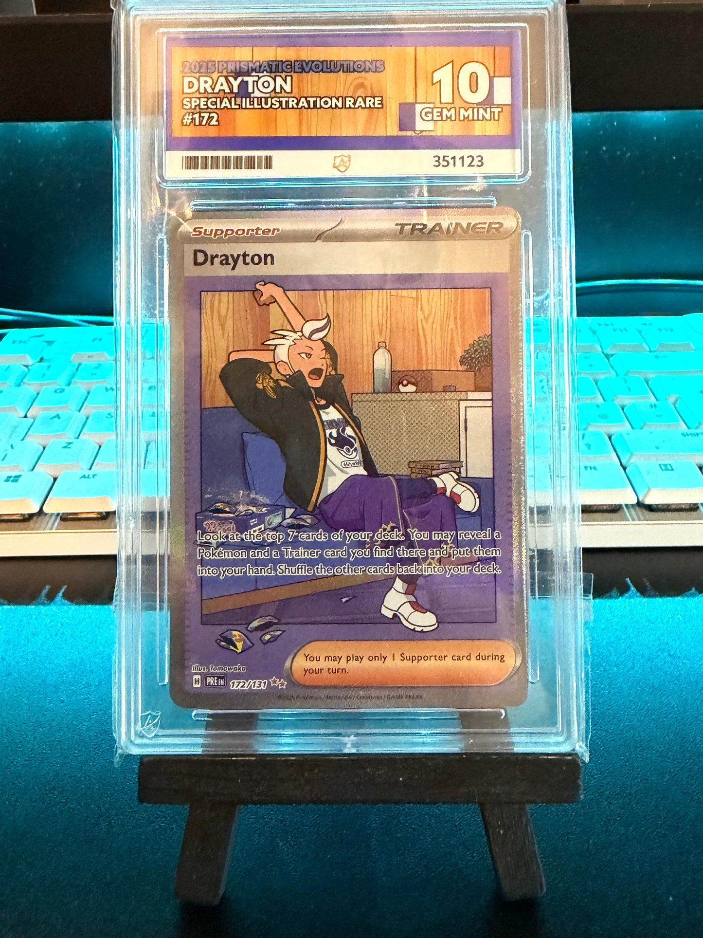 Drayton SIR - 172/131 - Prismatic Evolutions - Gem Mint 10 Ace Grading Card