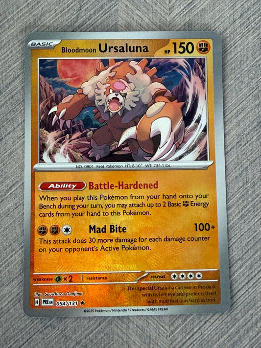 Ursaluna 054/131 Poke Ball Rev Holo Prismatic Evolutions Pokémon Card - English