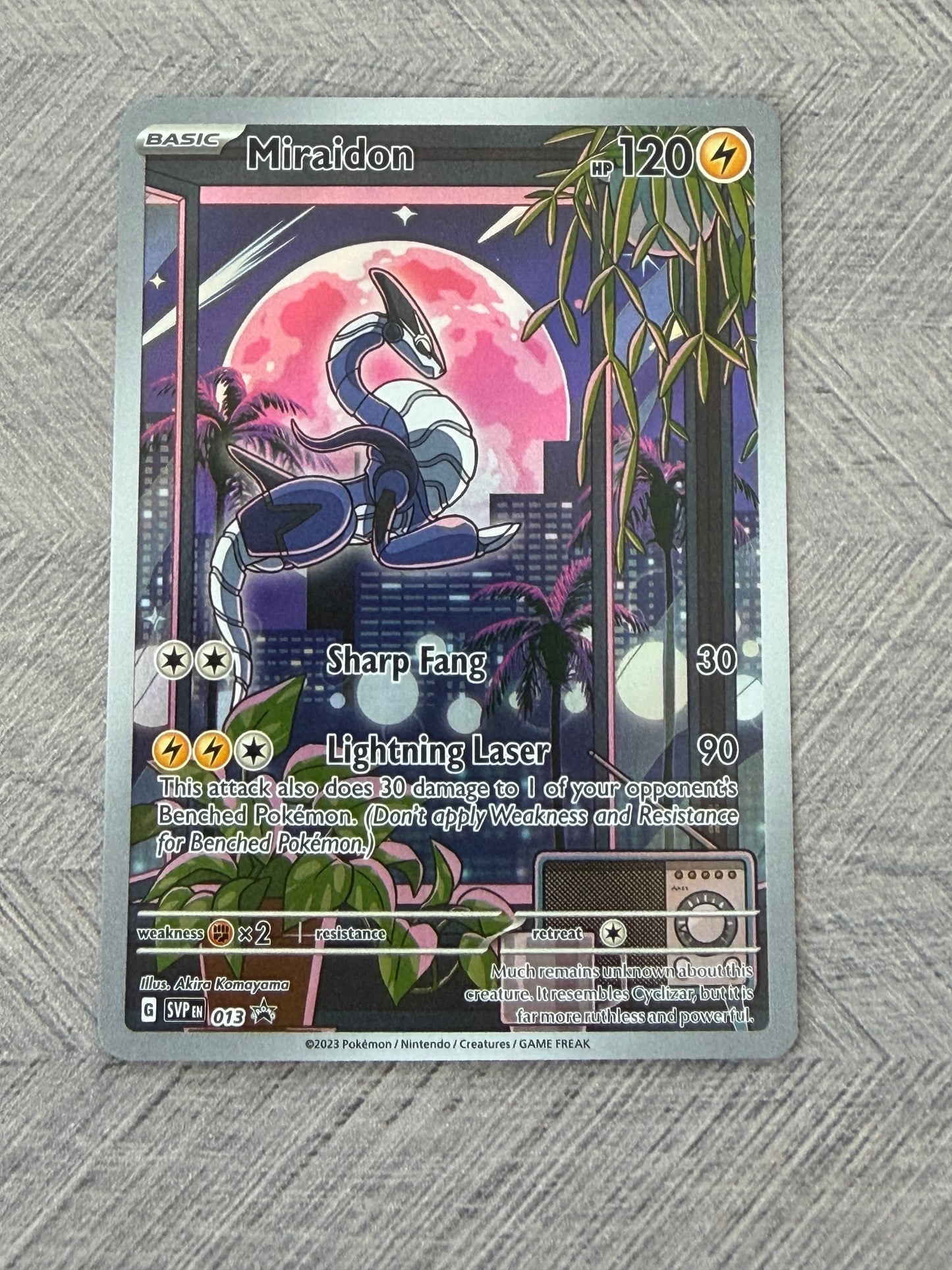 Miraidon SVP 013 Black Star Promo Scarlet & Violet Base Pokémon Card - English