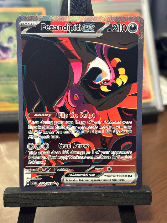 Fezandipiti SIR 092/064 Shrouded Fable Pokémon Card - English